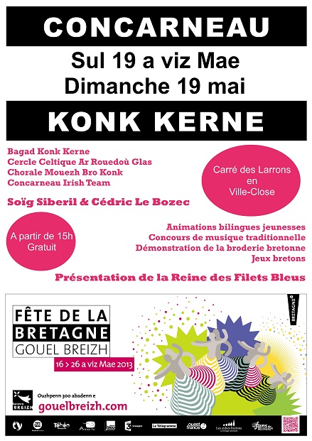 Gouel Breizh e Konk Kerne Fête de la Bretagne à Concarneau