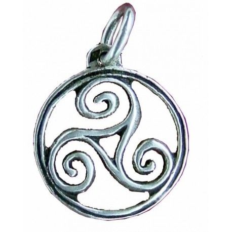 Pendentif triskel cerclé