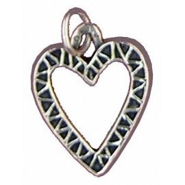 Pendentif coeur percé