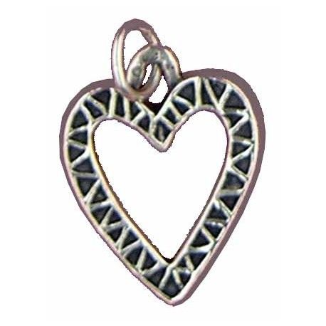 Pendentif coeur percé