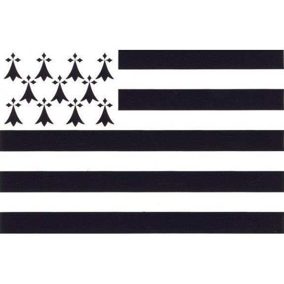 Drapeaux Gwenn ha Du en coton