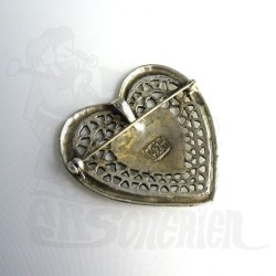 Broche / Pendentif cœur royale
