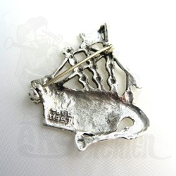 Broche / Pendentif cornemuse grande