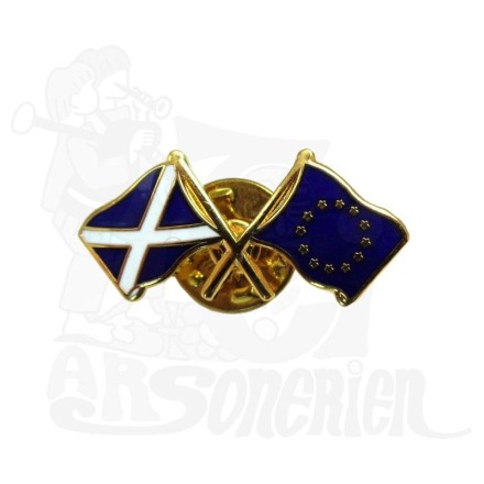 Pin's Badge Drapeau Écosse Rond - 2 Cm, Résine époxy, Fermoir Papillon