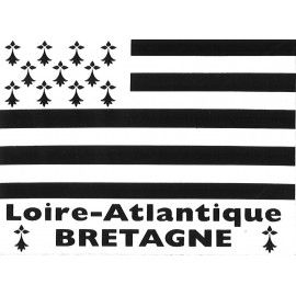 Sticker et autocollant boussole drapeau breton