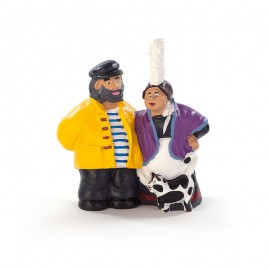 Figurine - Couple avec Chat