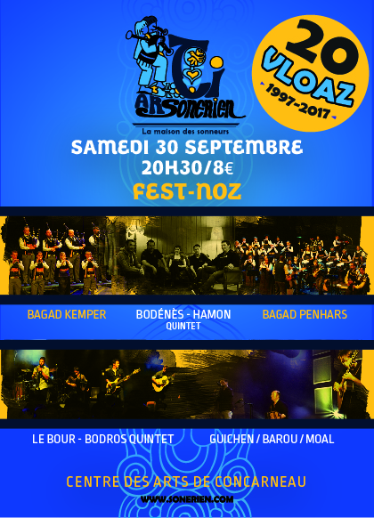 Affiche 20 ans - Fest noz